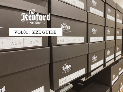 #01 &lt;The Kenford Fineshoes&gt; SIZE GUIDE