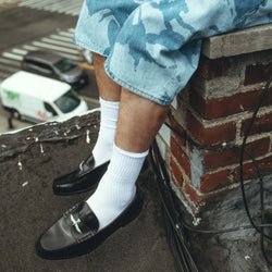 MENS COIN LOAFERS / BLACK