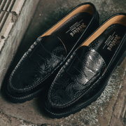 [Sales start on Friday, October 25th at 12:00] MENS TANK SOLE LOAFERS / BLACK PAISLEY