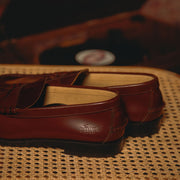 MENS COMBI LOAFERS / DARK BROWN WINE