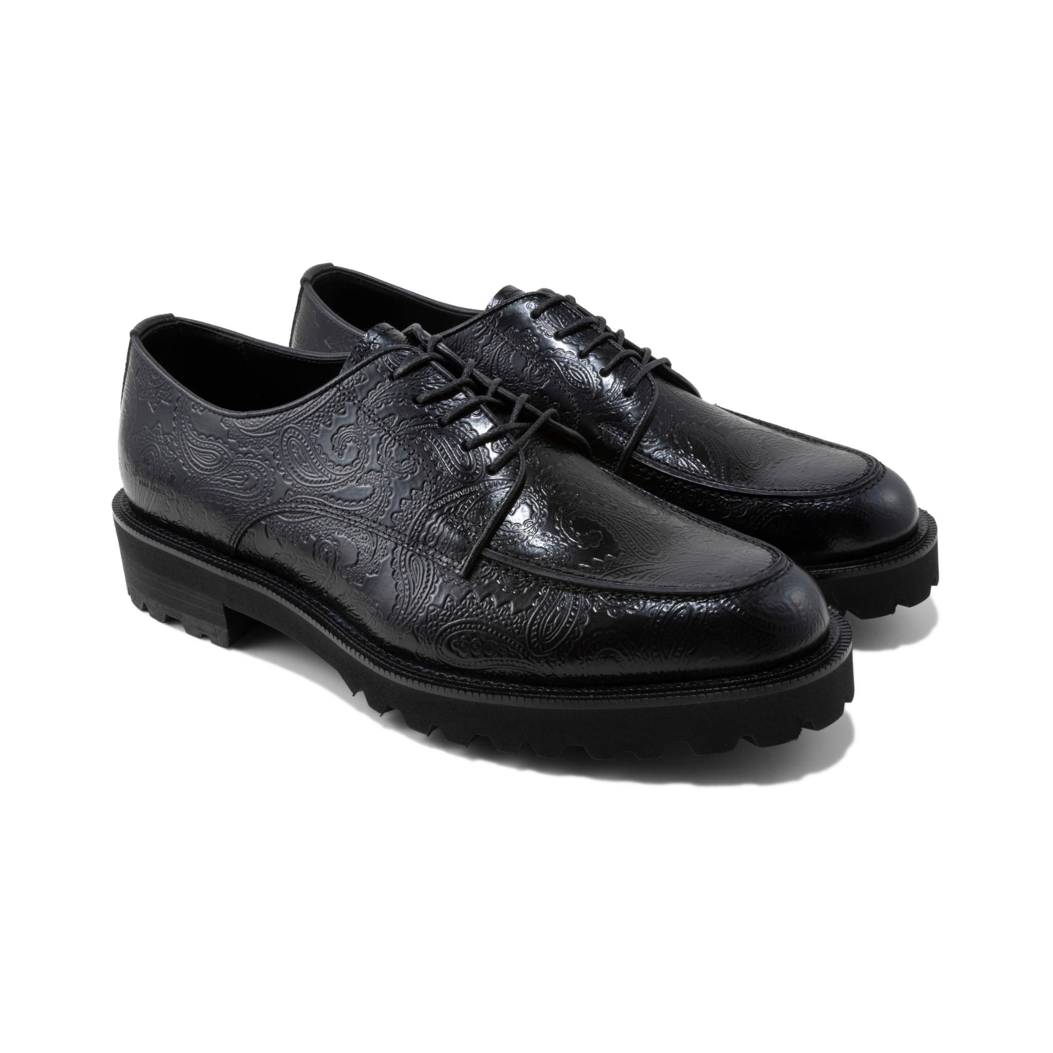 MENS NEW CLASSIC U-TIP / BLACK PAISLEY - Uチップレースアップ MENS NEW CLASSIC U-TIP / BLACK PAISLEY - Uチップレースアップ