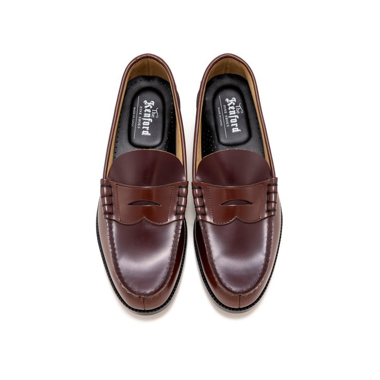 MENS COMBI LOAFERS / DARK BROWN WINE