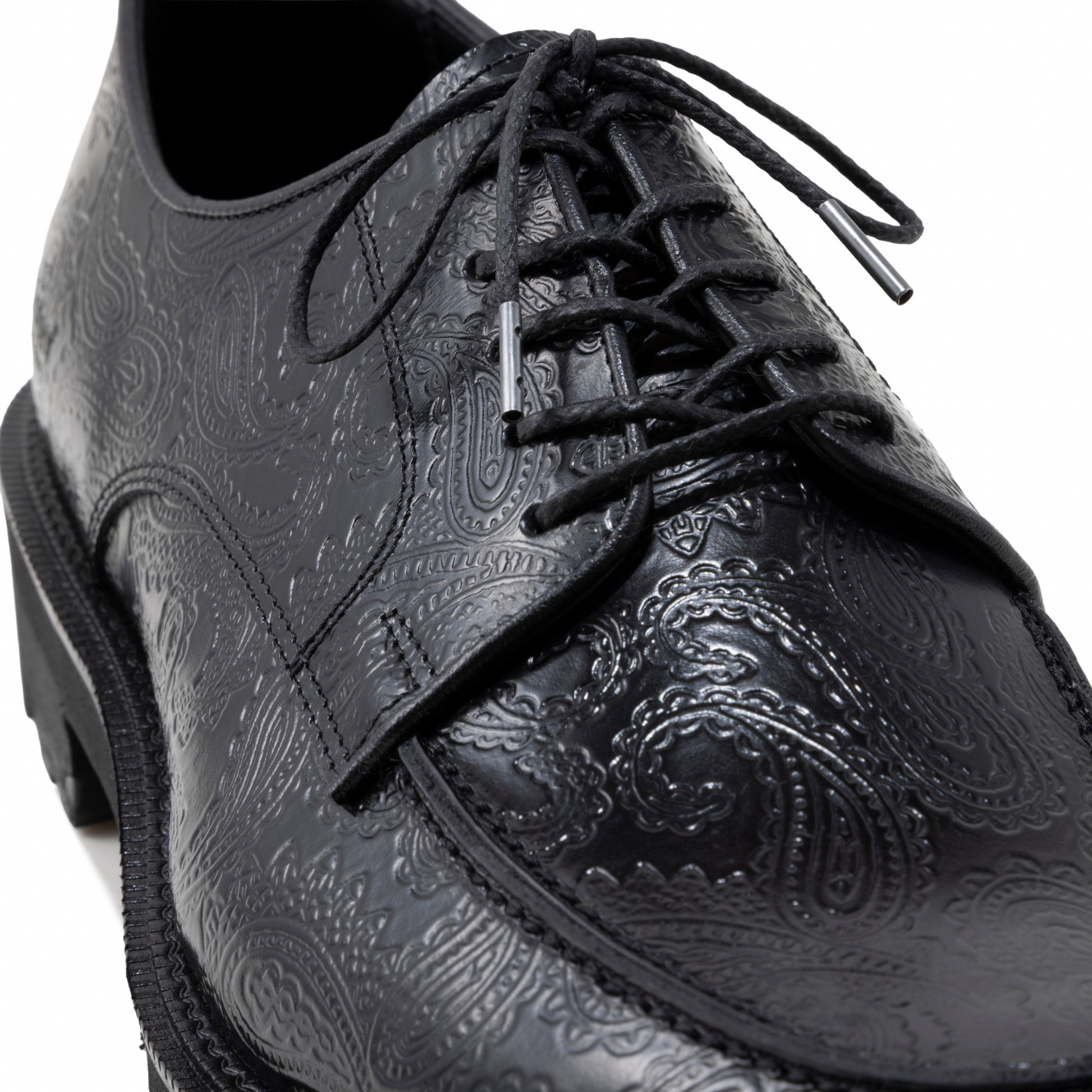 MENS NEW CLASSIC U-TIP / BLACK PAISLEY - Uチップレースアップ MENS NEW CLASSIC U-TIP / BLACK PAISLEY - Uチップレースアップ