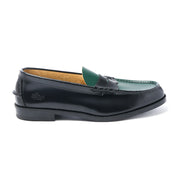 MENS COMBI LOAFERS / BLACK GREEN