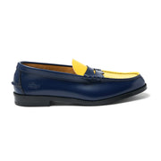 MENS COMBI LOAFERS / NAVY YELLOW