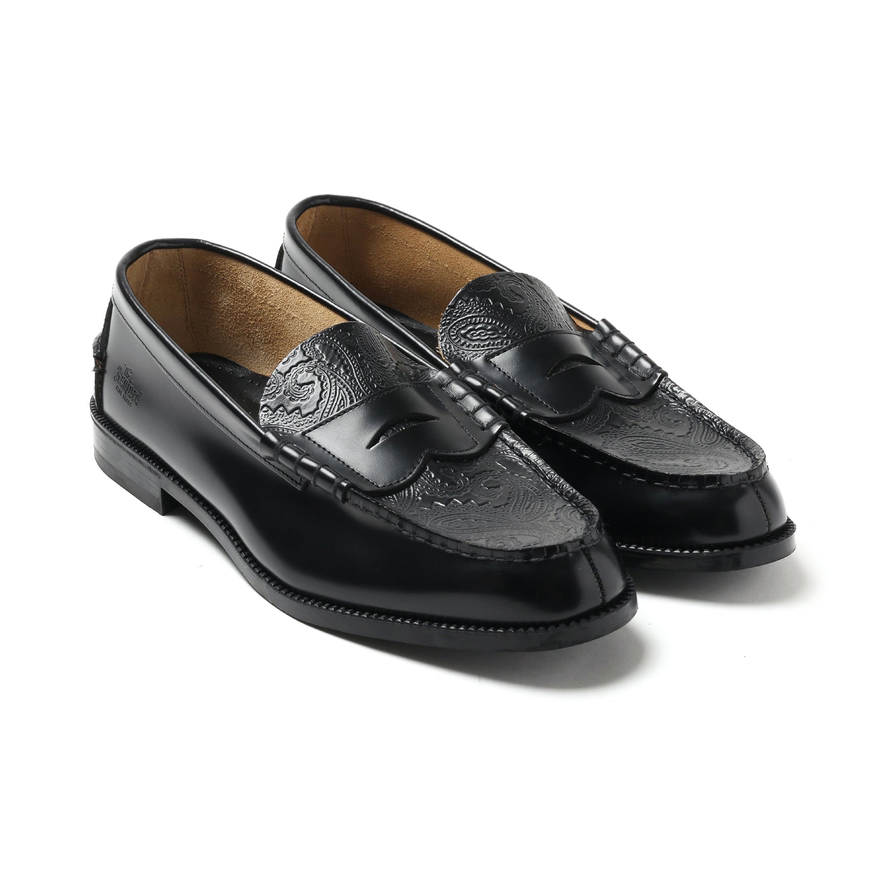 その他MENS COMBI LOAFERS / BLACK WHITE ローファー