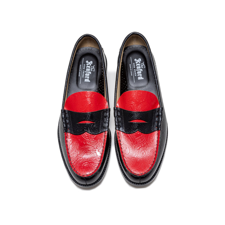 [On sale from 12:00 on Wednesday, January 29th] MENS / EMBOSSED LOAFERS / BLACK RED