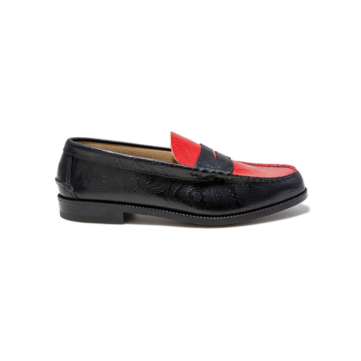 [On sale from 12:00 on Wednesday, January 29th] MENS / EMBOSSED LOAFERS / BLACK RED