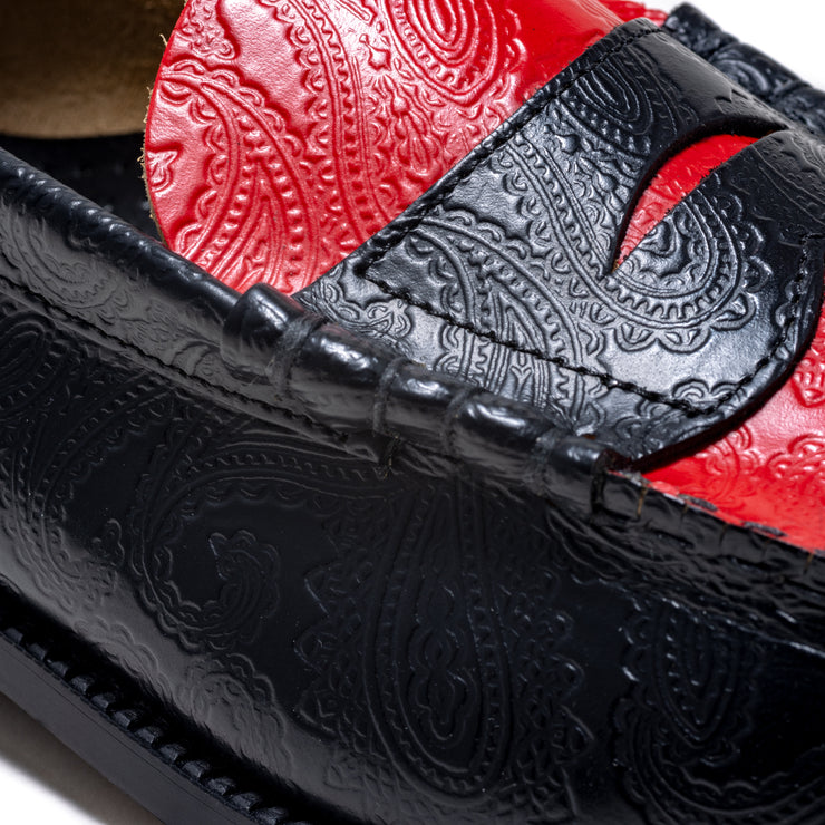 [On sale from 12:00 on Wednesday, January 29th] MENS / EMBOSSED LOAFERS / BLACK RED