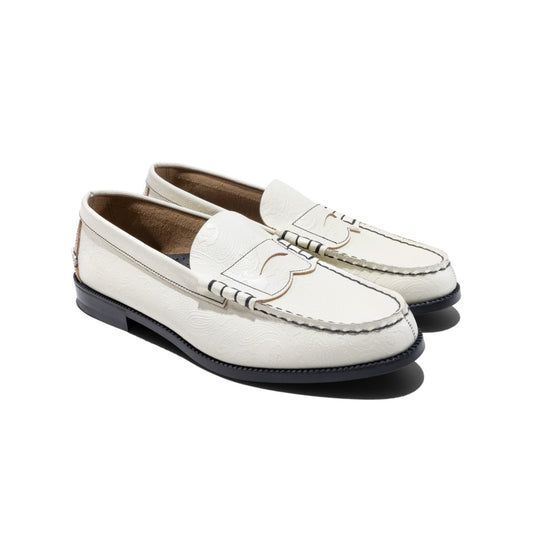 7/22(wed) 10:00～販売開始『ISETAN MEN'S CREATORS』先行 MENS EMBOSSED LOAFERS / WHITE PAISLEY