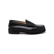 【8月29日（金）11:00~ AVIREX SHIBUYAにて先行発売開始】MENS TANK SOLE LOAFERS "ICON of FLIGHT" / BLACK NYLON EMBOSSED