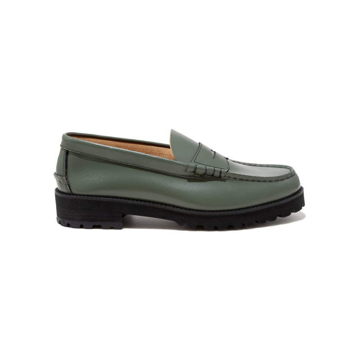 【8月29日（金）11:00~ AVIREX SHIBUYAにて先行発売開始】MENS TANK SOLE LOAFERS "ICON of FLIGHT" / SAGE NYLON EMBOSSED