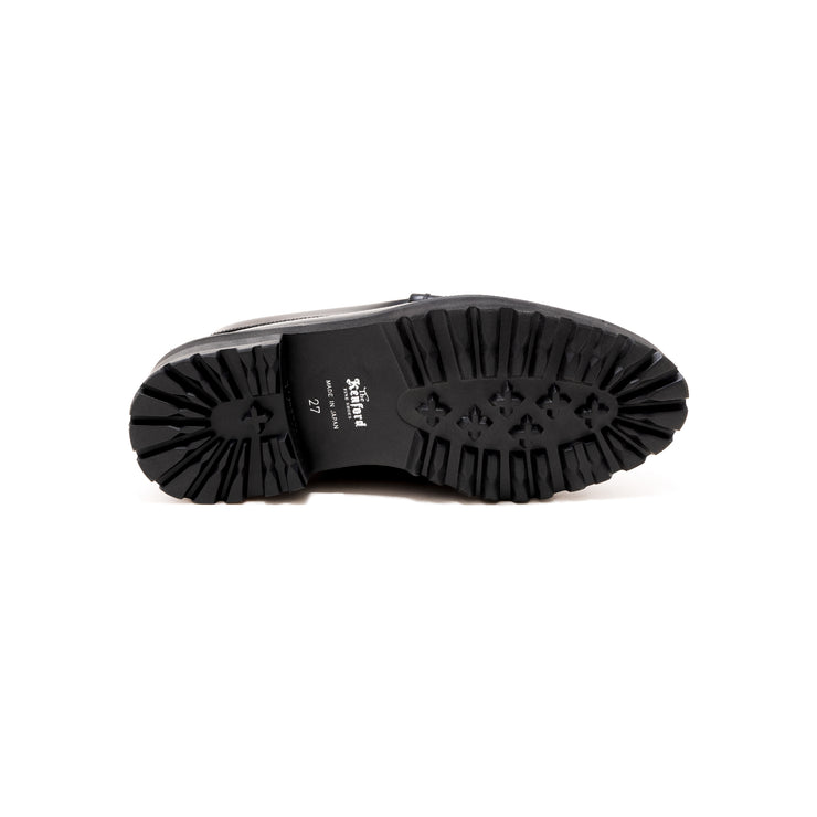 [Sales start on Friday, October 25th at 12:00] MENS TANK SOLE LOAFERS / BLACK BLACK PAISLEY