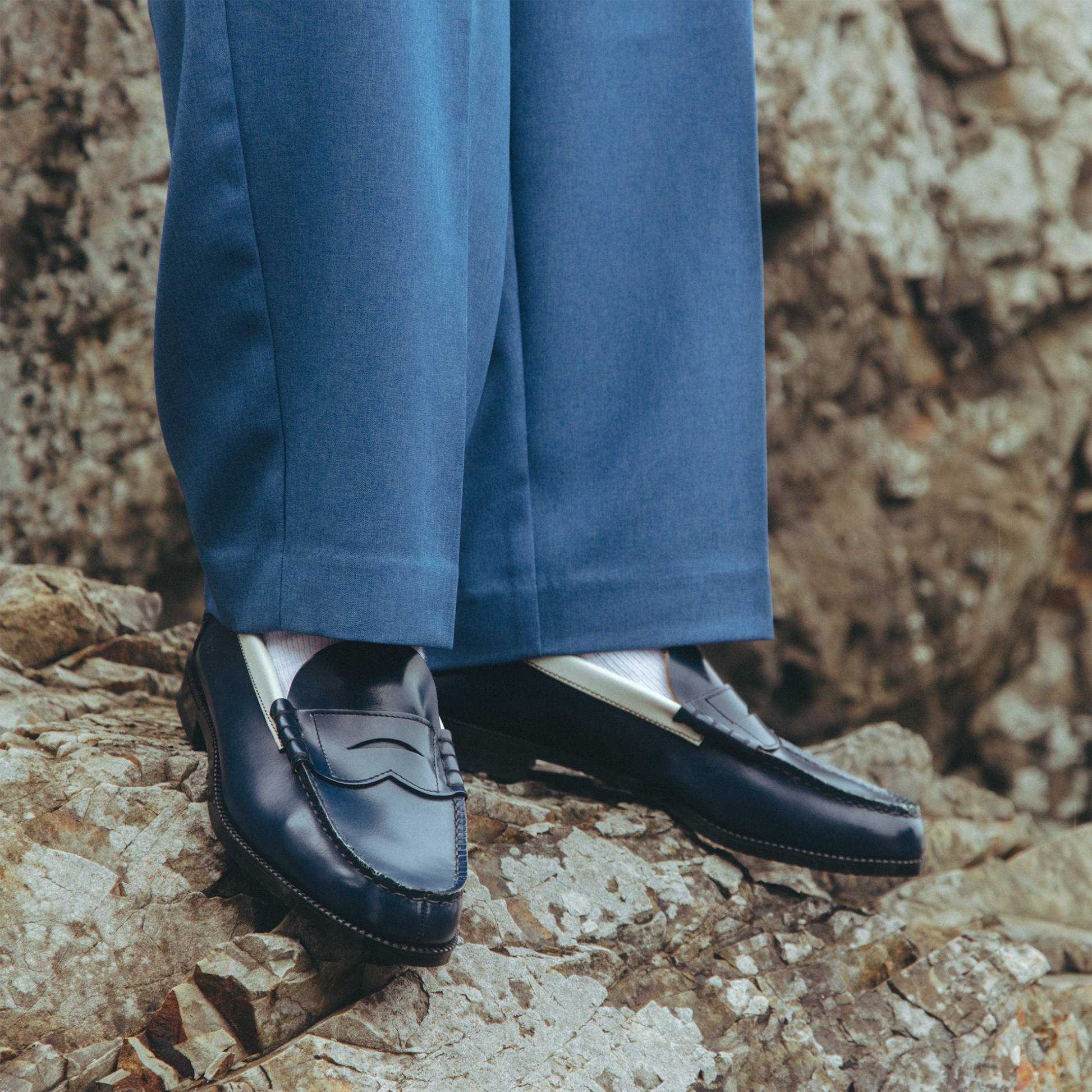 KENFORD ネイビー ホワイト ローファー THE KENFORD FINESHOES(ケンフォード ファインシューズ)の公式通販