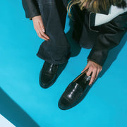 【1月2日（木）発売】MENS EMBOSSED LOAFERS / BLACK CROCODILE COMBI