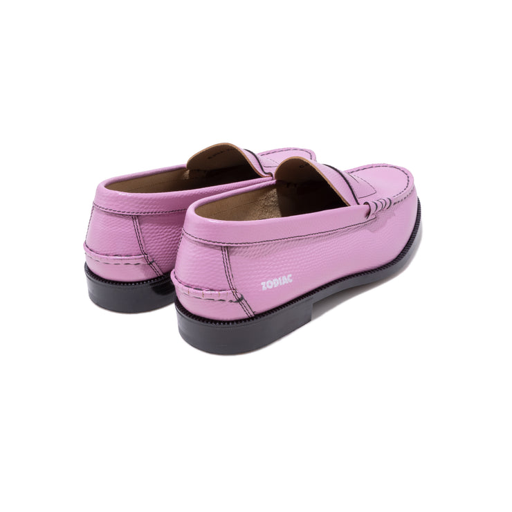 MENS EMBOSSED LOAFERS / PINK LIZARD