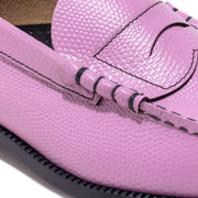 MENS EMBOSSED LOAFERS / PINK LIZARD