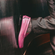 MENS EMBOSSED LOAFERS / PINK LIZARD