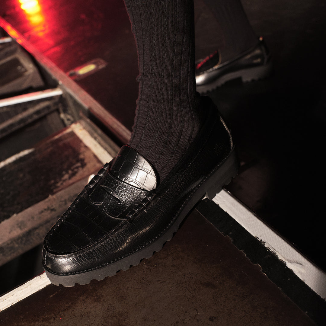 The Kenford 黒ローファー クロコダイル風 THE KENFORD FINESHOES（ケンフォード ファインシューズ）の公式通販