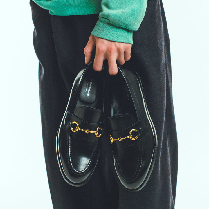 KENFORD MENS BIT LOAFERS/BLACK