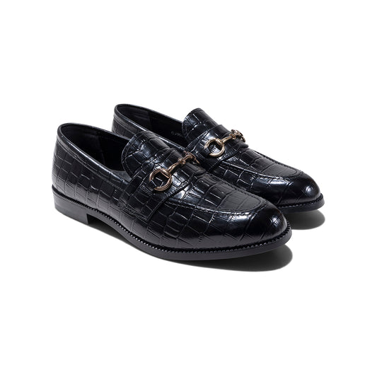 【10/10(Sat) 12:00発売開始】KENFORD MENS BIT LOAFERS / BLACK CROCODILE