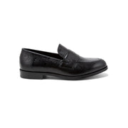 KENFORD MENS EMBOSSED LOAFERS / BLACK PAISLEY