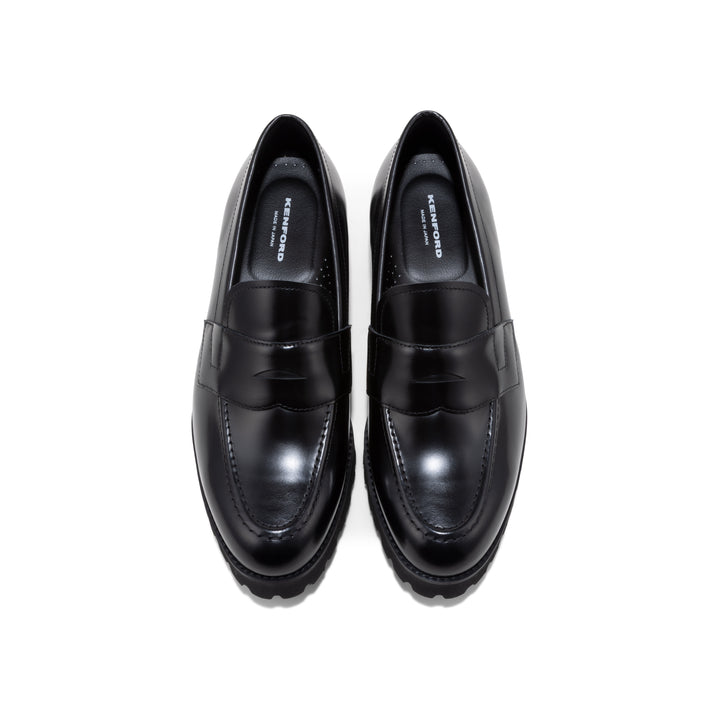 KENFORD MENS TANK SOLE LOAFERS/BLACK