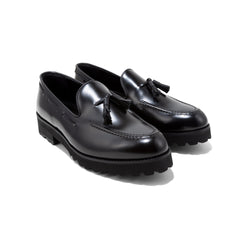 KENFORD MENS TANK SOLE TASSEL LOAFERS / BLACK