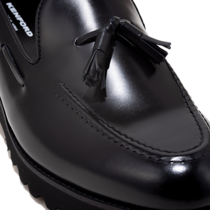 KENFORD MENS TANK SOLE TASSEL LOAFERS/BLACK
