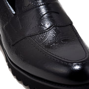 【8월 20일(수) 12:00 발매 개시】KENFORD MENS TANK SOLE LOAFERS / BLACK PAISLEY