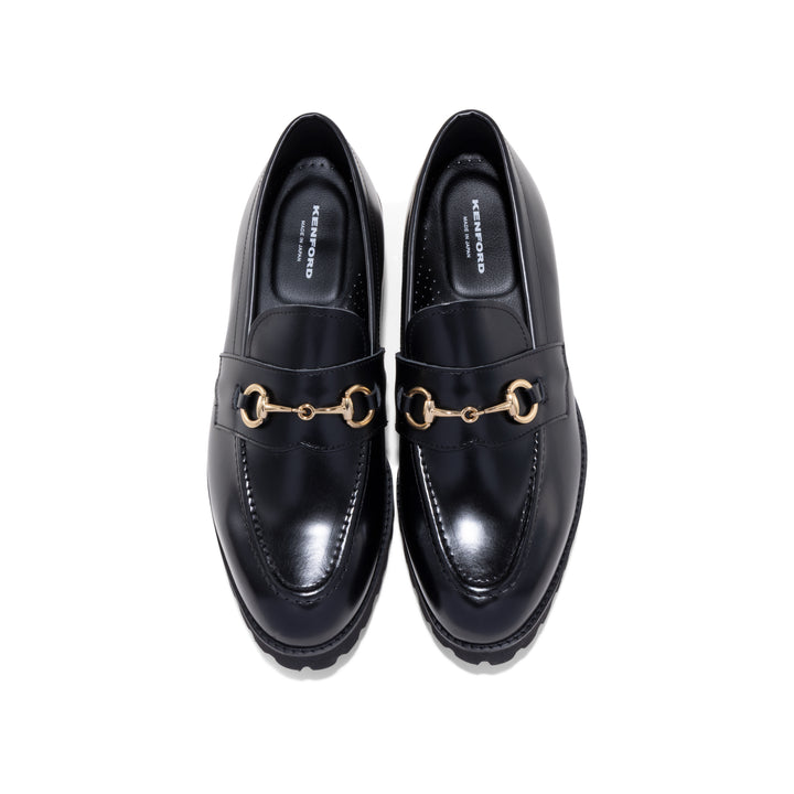 KENFORD MENS TANK SOLE BIT LOAFERS / BLACK