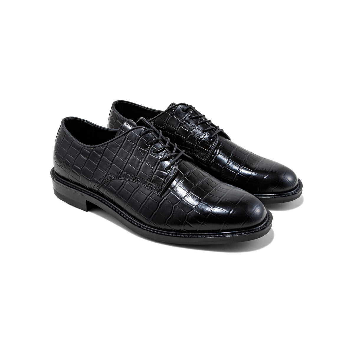 MENS CLASSIC PLAIN TOE / BLACK CROCODILE｜THE KENFORD FINESHOES 