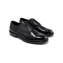 【2月21日(土) 12:00- 発売予定】MENS CLASSIC PLAIN TOE / BLACK CROCODILE