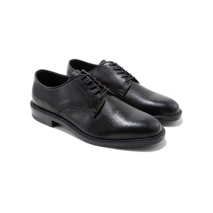 MENS CLASSIC PLAIN TOE / BLACK SCOTCH GRAIN