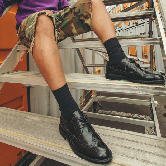 MENS CLASSIC WING TIP / BLACK