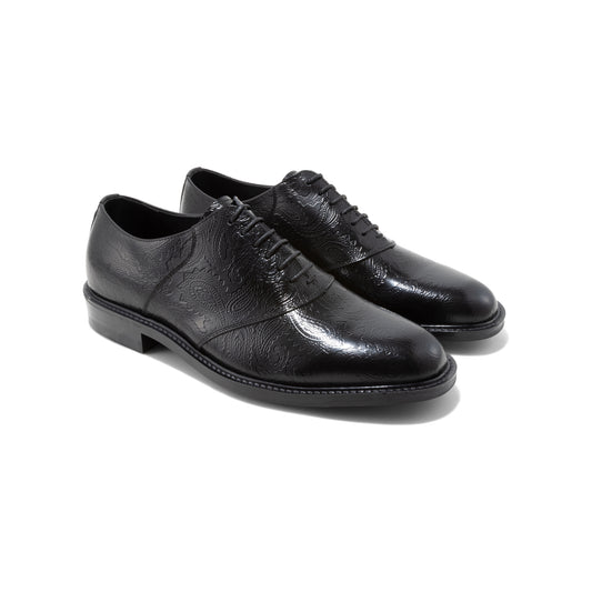 MENS CLASSIC SADDLE / BLACK PAISLEY