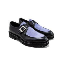 【8/22(Sat) 12:00 発売開始】MENS NEW CLASSIC U-MOC MONK STRAP / BLACK PURPLE SUEDE