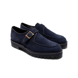 【7/4(sat) 12:00 発売開始】MENS NEW CLASSIC U-MOC MONK STRAP / NAVY SUEDE