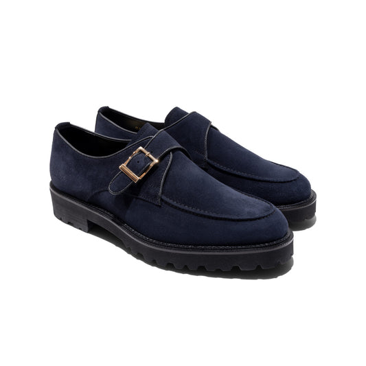 【7/4(sat) 12:00 発売開始】MENS NEW CLASSIC U-MOC MONK STRAP / NAVY SUEDE
