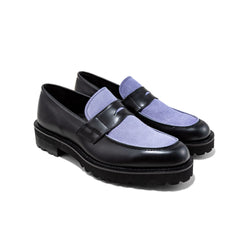 【8/22(Sat) 12:00 発売開始】MENS NEW CLASSIC COIN LOAFERS / BLACK PURPLE SUEDE