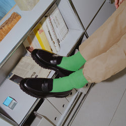 [Sale begins November 21st (Friday) 12:00] MENS NEW CLASSIC COIN LOAFERS / BLACK BLACK PAISLEY