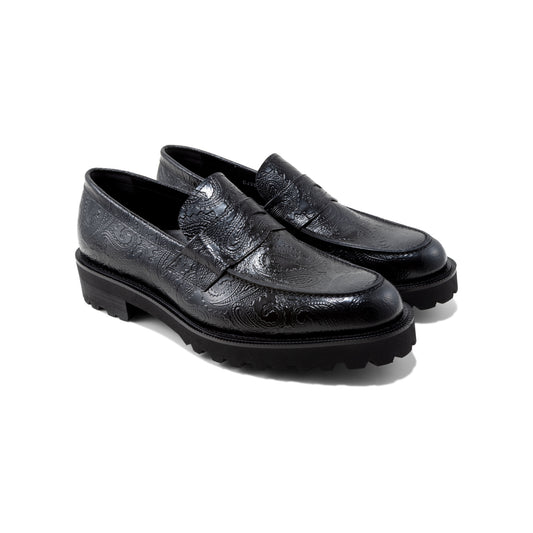 【11月21日（金）12:00 発売開始】MENS NEW CLASSIC COIN LOAFERS / BLACK PAISLEY
