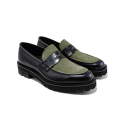 【6/13(Sat) 12:00発売開始】MENS NEW CLASSIC COIN LOAFERS / BLACK KHAKI SUEDE