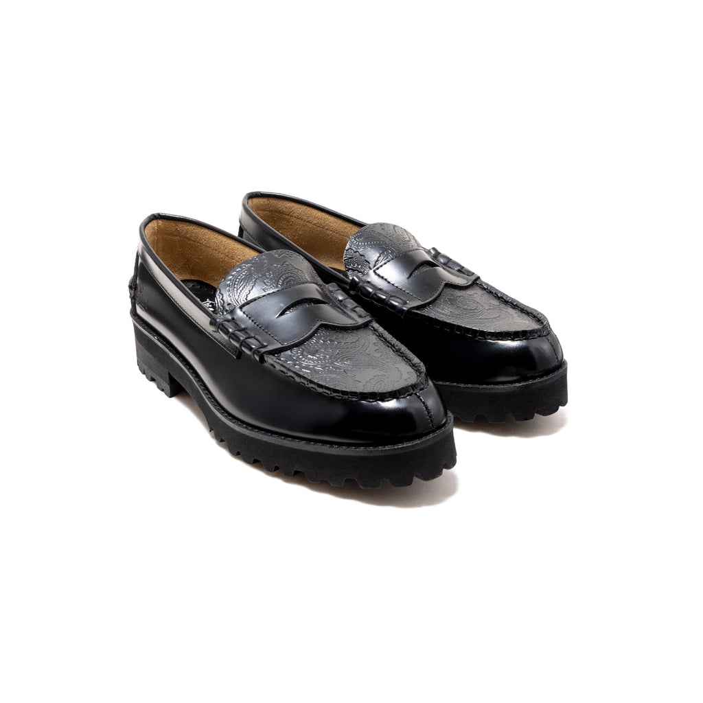 WOMENS PAISLEY TANK SOLE LOAFERS / BLACK BLACK PAISLEY – THE