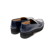 WOMENS TANK SOLE LOAFERS / NAVY GREY