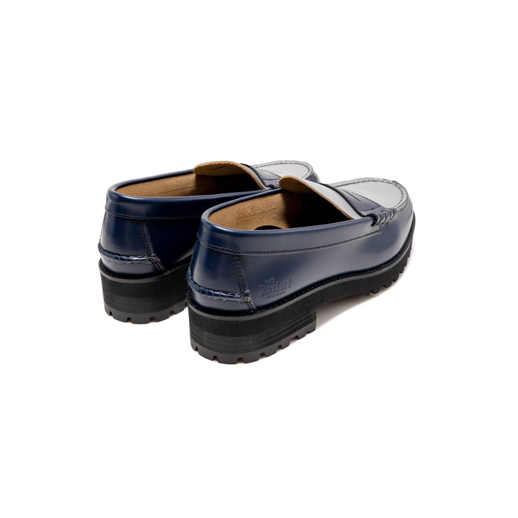 [On sale from 12:00 on Wednesday, November 27th] WOMENS TANK SOLE LOAFERS / NAVY GRAY