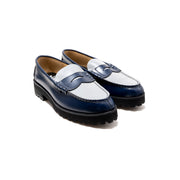 WOMENS TANK SOLE LOAFERS / NAVY GRAY