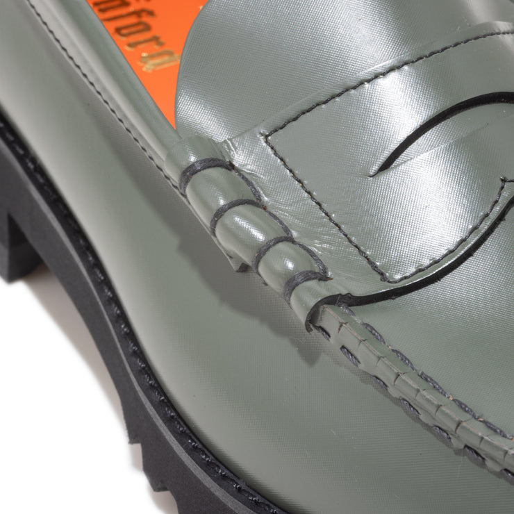 【8月30日（土） AVIREX 各店にて発売開始】WOMENS TANK SOLE LOAFERS "ICON of FLIGHT" / SAGE NYLON EMBOSSED