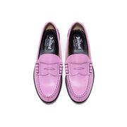 WOMENS EMBOSSED LOAFERS / PINK LIZARD