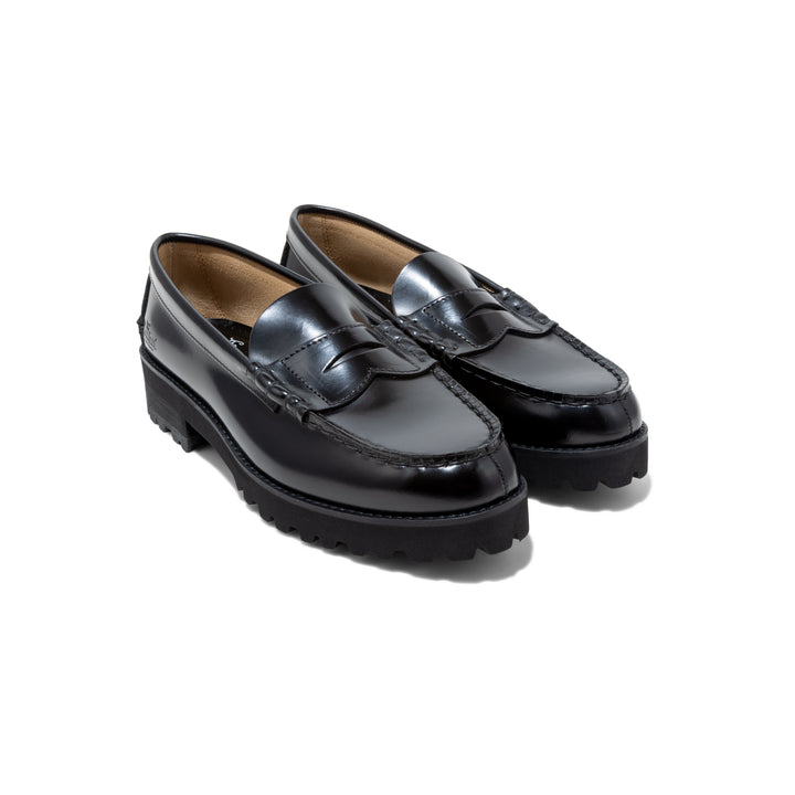 WOMENS TANK SOLE LOAFERS / BLACK
